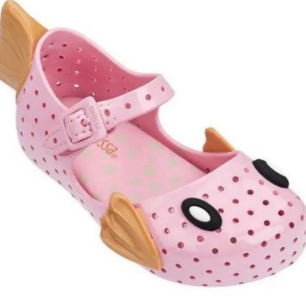 Mini Melissa Pink Fish Shoes Size 5